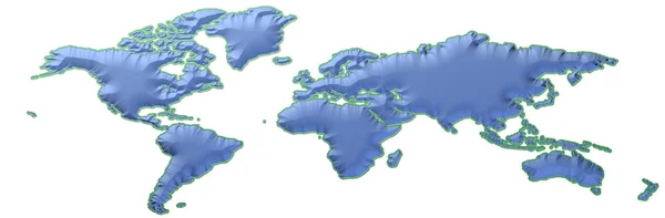 Planète 3D Terre avec différentes couleurs — Photo