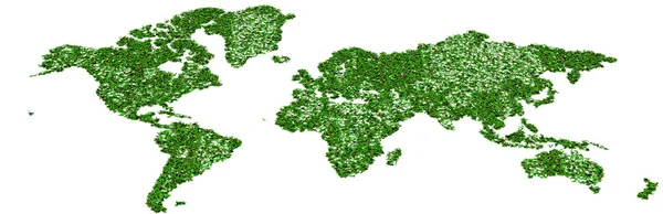 Carte 3D Terre avec différentes textures colorées — Photo