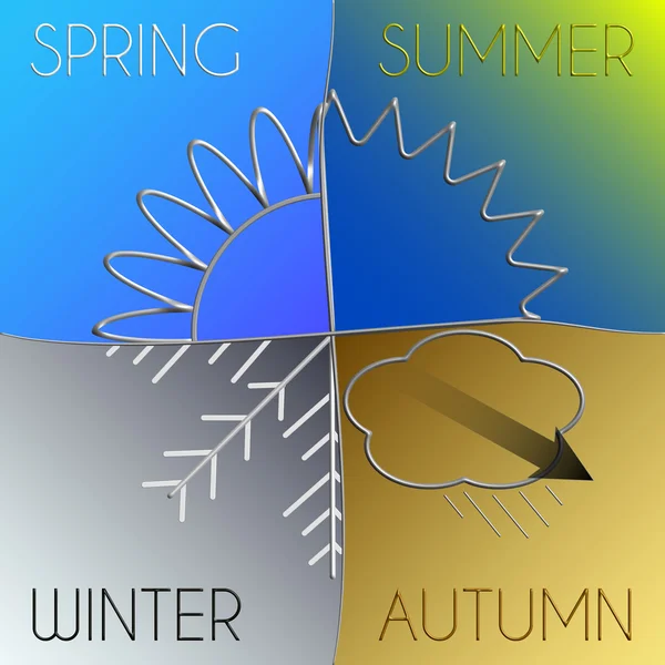 Saisons d'automne avec indication et fond de gradation — Photo
