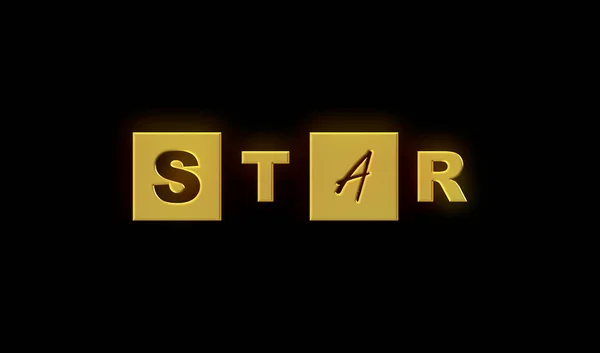 Estrella Con Fondo Colorido — Foto de Stock