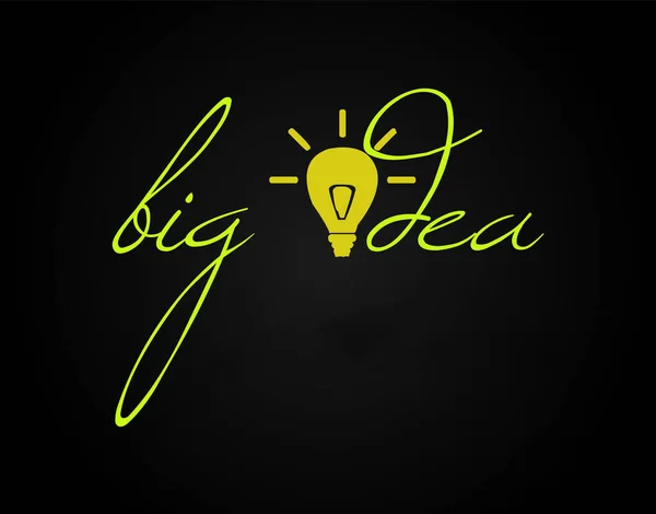 Big idea with colorful background