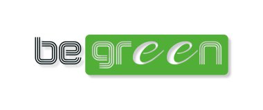 Renkli arkaplanı olan yeşil ol