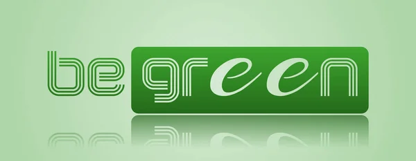 Grün Sein Mit Buntem Hintergrund — Stockfoto