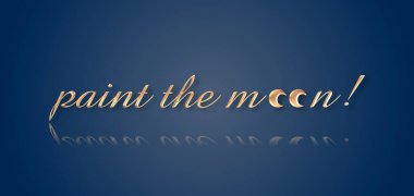 Ayın rengarenk arkaplanını boya