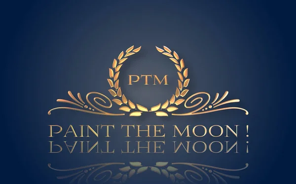 Paint Moon Colorful Background — Stock Photo, Image