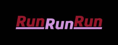 Renkli arkaplan ile çalıştır çalıştır