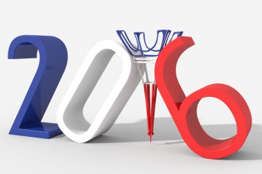 Yıl 2016 3d Eyfel Kulesi ile