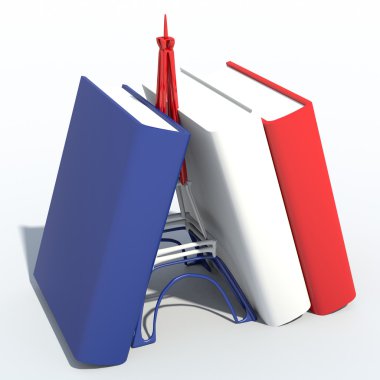 Eyfel Kulesi kitapları ile 3d