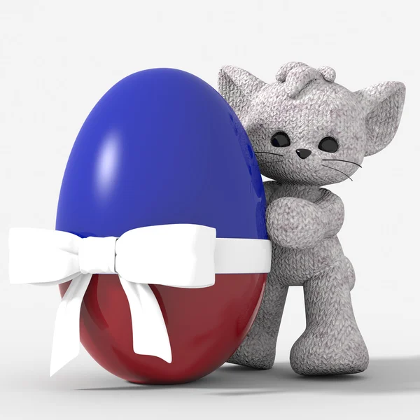 Easter egg flag France — Stock Photo, Image