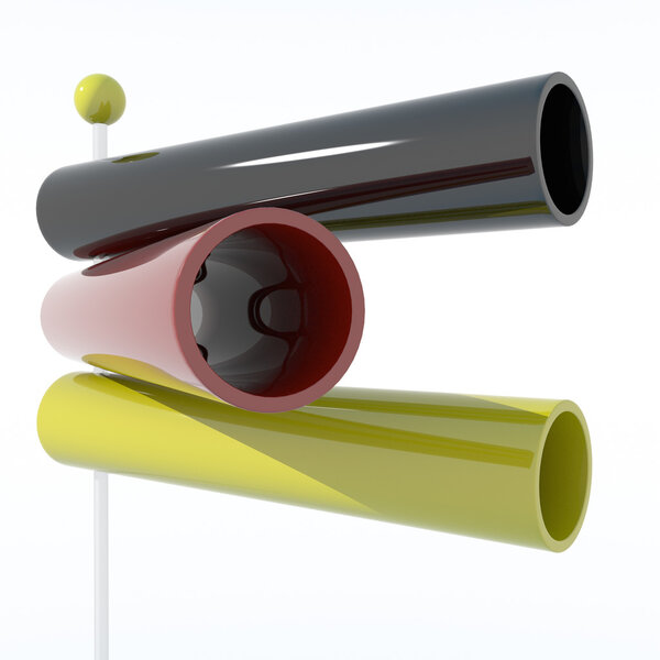 3D objects with Germany flag colors