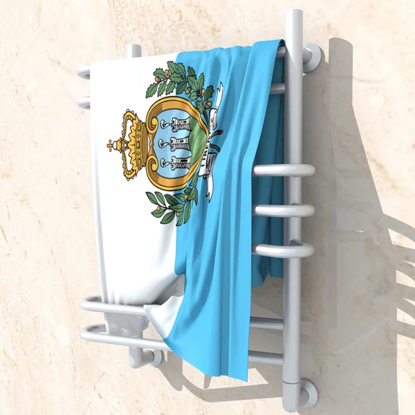 3D objects with colors flag San Marino — Stock Photo, Image