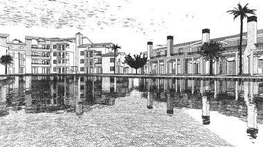Bina iç ve dış, mobilya ile 3d modelleme