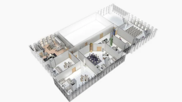 Bina iç ve dış, mobilya ile 3d modelleme