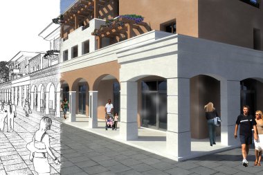 Bina iç ve dış, mobilya ile 3d modelleme