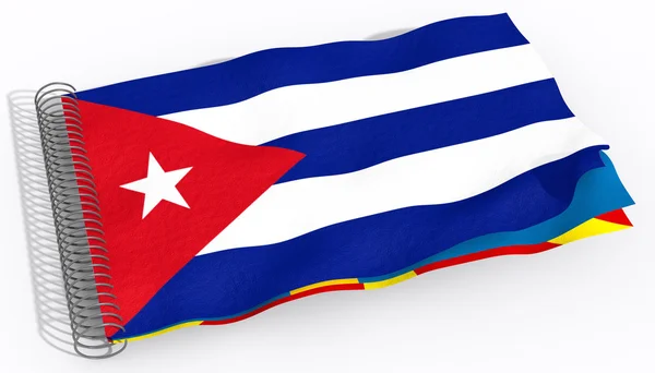 Σημαία με φαύλο κύκλο Κούβας — Φωτογραφία Αρχείου