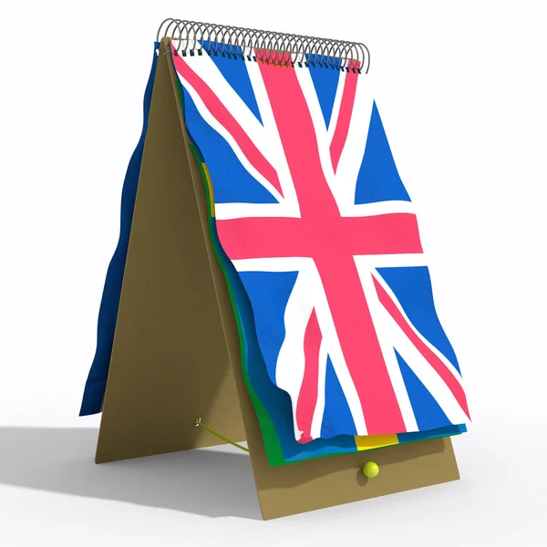 A spirál brit zászló — Stock Fotó