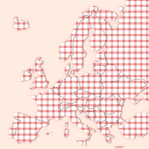 Mapa Europy 3d tekstury — Zdjęcie stockowe