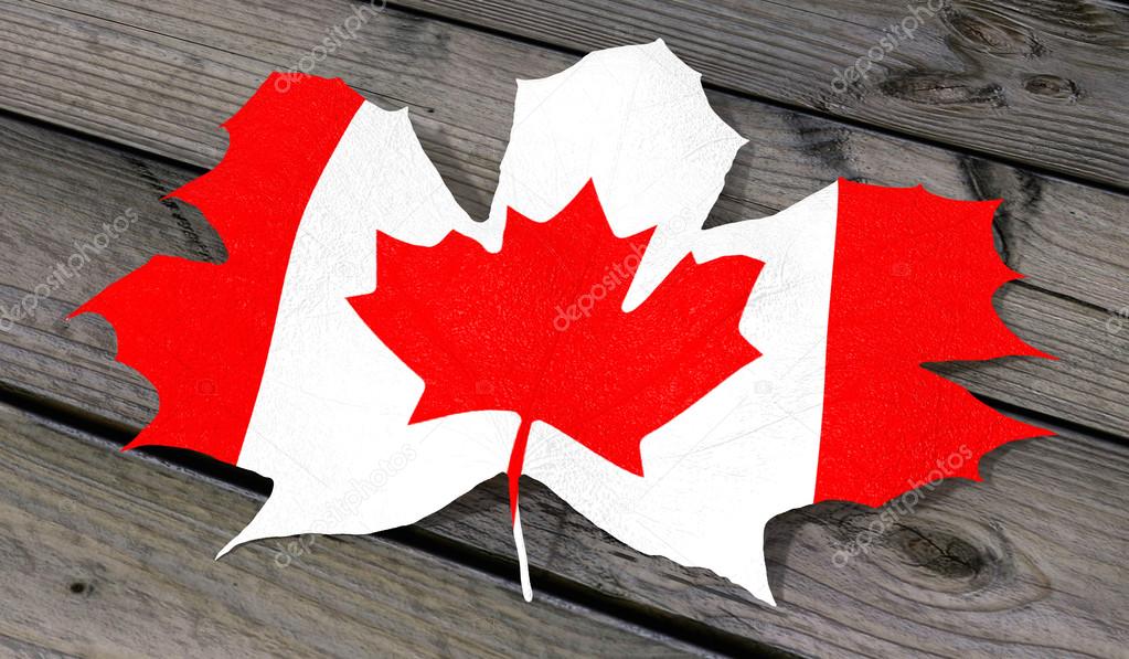 Leaf color flag Canada
