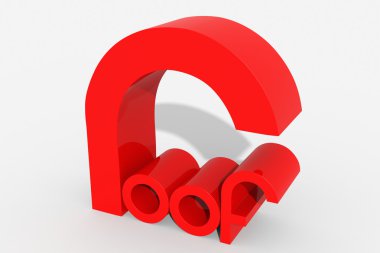 Logo çatı yapı ile 3d şekil