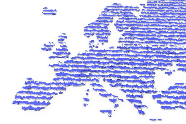 Europie 3d mapy tekstury — Zdjęcie stockowe