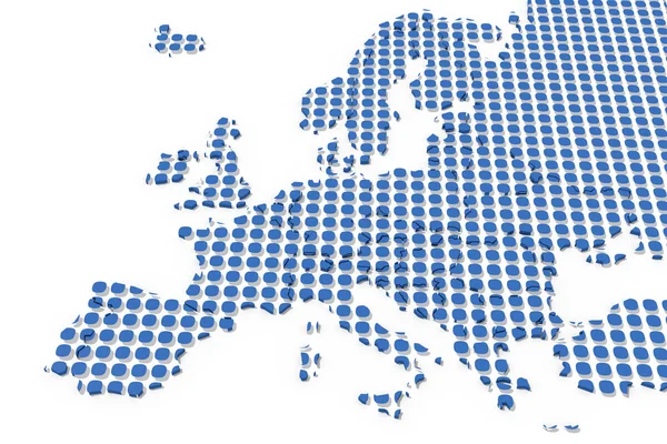 Europa Mapa de textura 3D — Fotografia de Stock