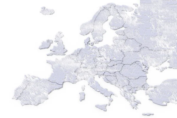 Europie 3d mapy tekstury — Zdjęcie stockowe