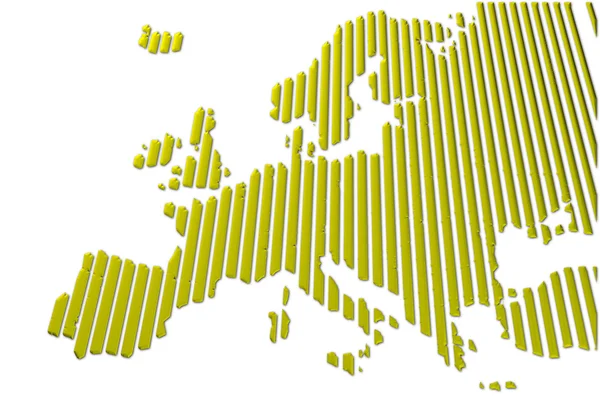 Mapa de Europa 3D con varias texturas — Foto de Stock
