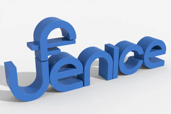 Logo 3D Venecia — Foto de Stock