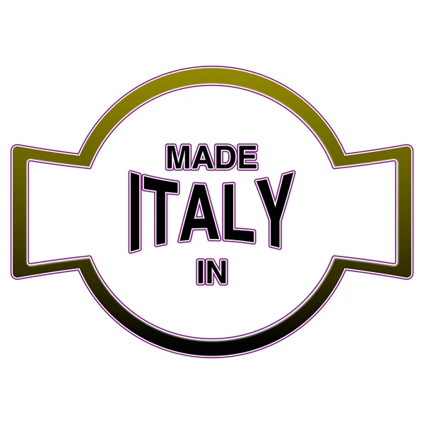 İtalya'da yapılan logo — Stok fotoğraf