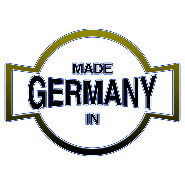 Logotipo feito na Alemanha — Fotografia de Stock