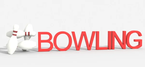 Hashtag 3d bowling — Stockfoto