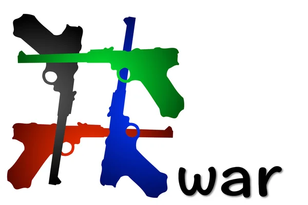 Hashtag war 3D — Stock Photo, Image