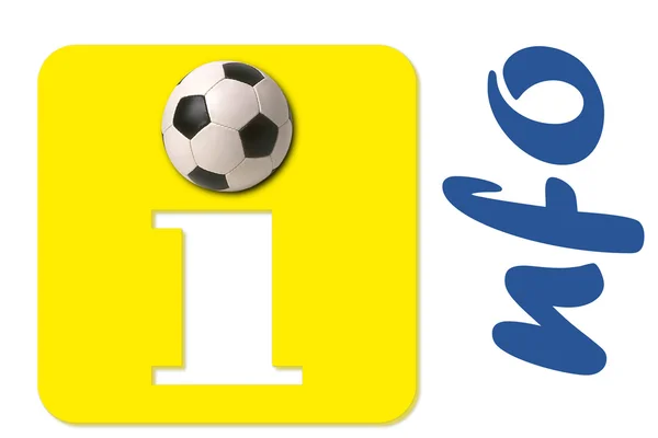 Informationen Fußball 3d — Stockfoto