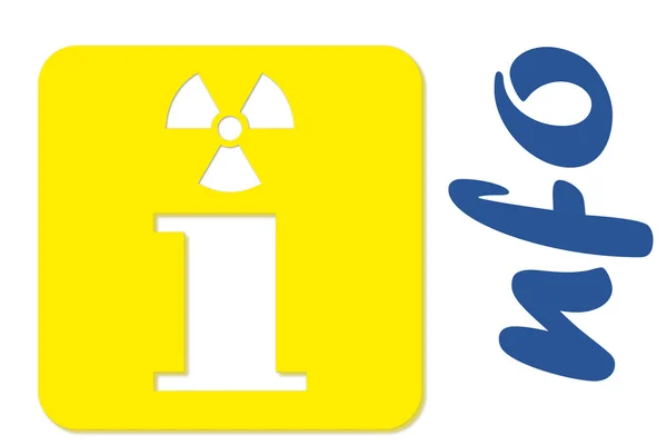Bilgi radyoaktif 3d — Stok fotoğraf