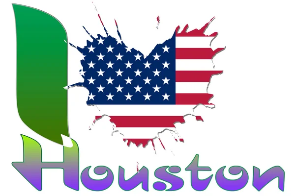 Adoro Houston. Imagem De Stock