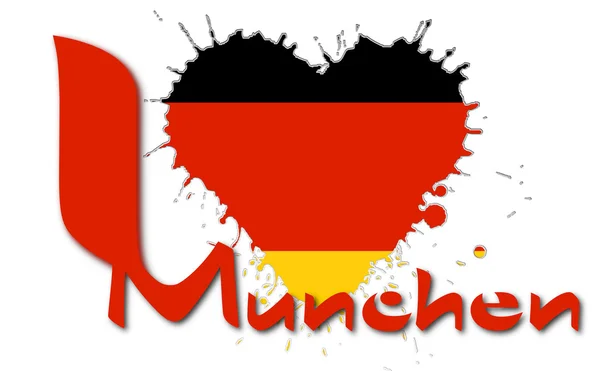 I love Munchen — Stock Photo, Image
