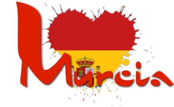 I love Murcia — Stock Photo, Image