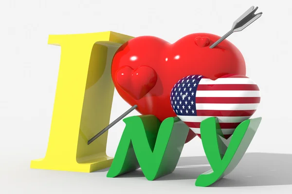 Ik hou van new york — Stockfoto