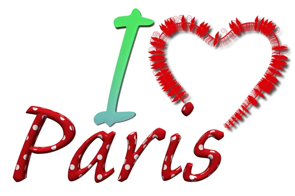 Ik hou van Parijs 6 — Stockfoto