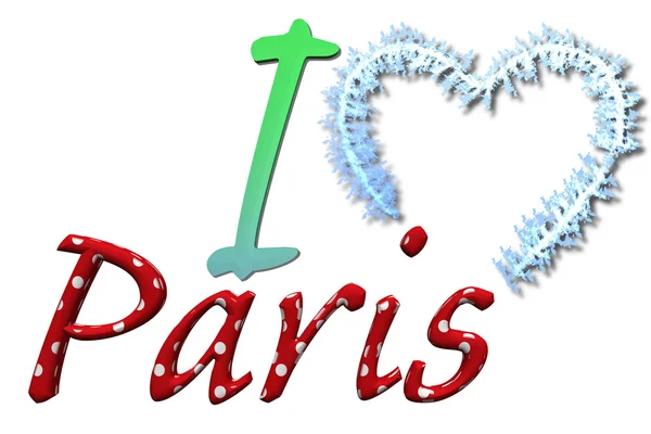 Paris 6 seviyorum — Stok fotoğraf