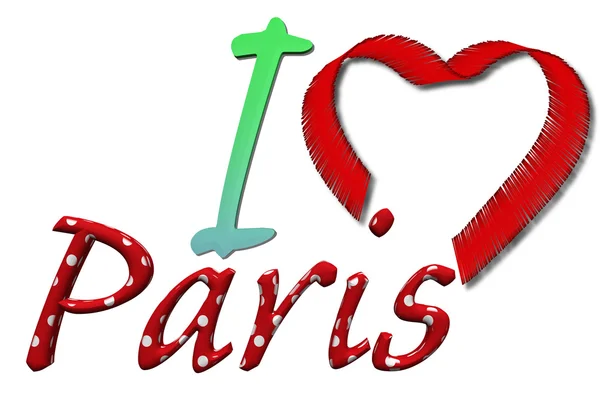 I love Paris 6 — Stock Photo, Image