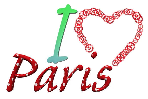 Eu amo Paris 6 — Fotografia de Stock