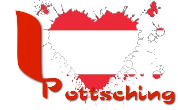 내가 사랑 하는 Pottsching — 스톡 사진