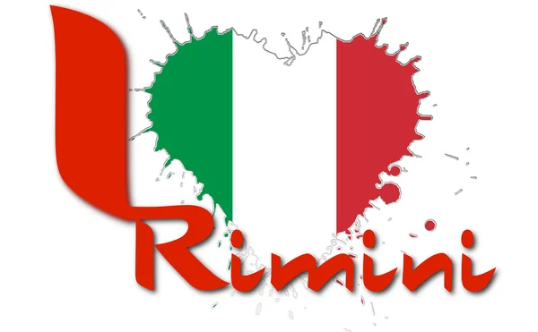 Eu amo Rimini. Imagem De Stock