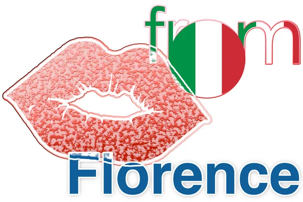 Pocałunek z Florencji — Zdjęcie stockowe