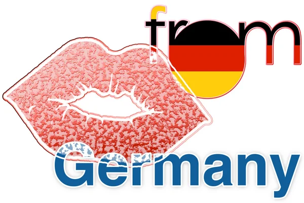Kiss from Germany — Stock Photo, Image