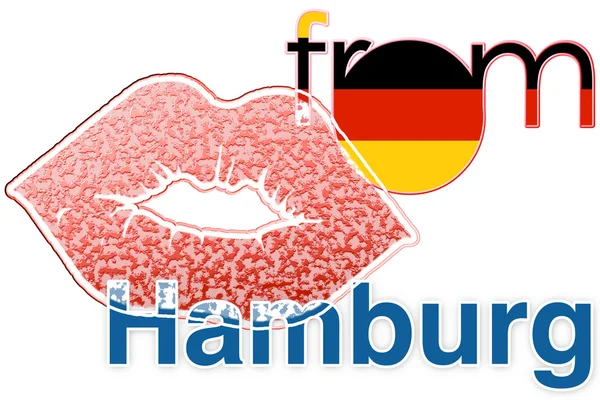 Polibek z Hamburku — Stock fotografie