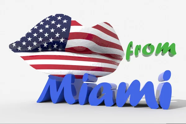 Beijo de Miami — Fotografia de Stock
