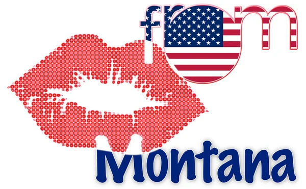 Kiss from Montana — Stock Photo, Image