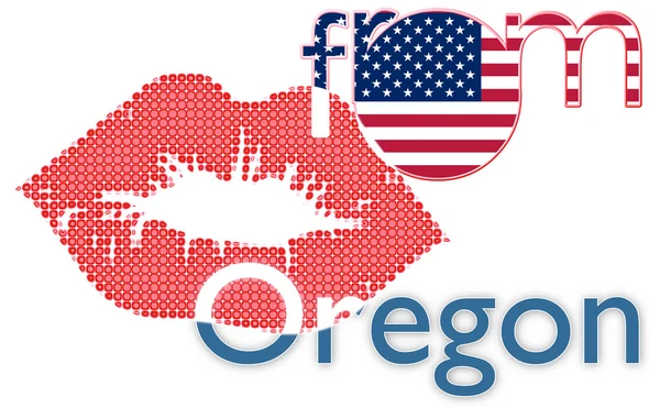 Kiss from Oregon — Stock Photo, Image